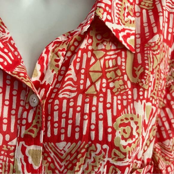 Jude Connally Button Up Shirt Women’s Large - Picture 4 of 9